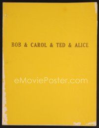 8b163 BOB & CAROL & TED & ALICE revised final draft script Sep 1968, written by Mazursky & Tucker!