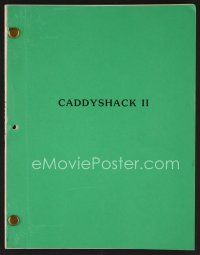 8b166 CADDYSHACK 2 script January 12, 1987, screenplay by Harold Ramis and Peter Torokvei!