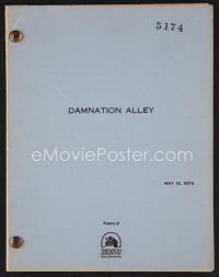 8b172 DAMNATION ALLEY revised draft script May 12, 1976, screenplay by Alan Sharp!