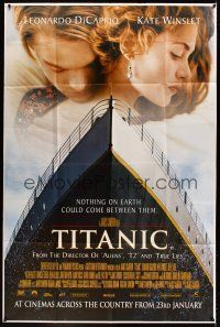 8c073 TITANIC DS English 47x71 '97 Leonardo DiCaprio, Kate Winslet, directed by James Cameron!