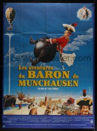 8c113 ADVENTURES OF BARON MUNCHAUSEN French 1p '88 directed by Terry Gilliam, John Neville!