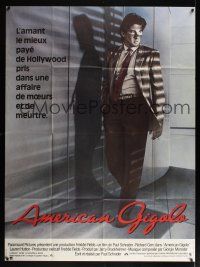 8c115 AMERICAN GIGOLO French 1p '80 handsomest male prostitute Richard Gere is framed for murder!