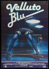 8c245 BLUE VELVET Italian 1p '86 directed by David Lynch, gruesome sexy artwork by Sciotti!