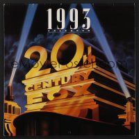 8c007 20TH CENTURY FOX 1993 CALENDAR calendar '93 great art from classic 20th Century Fox movies!