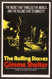 8c066 GIMME SHELTER reproduction '90s Rolling Stones, out of control rock & roll concert!