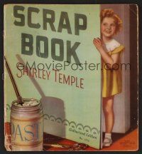 8c068 SHIRLEY TEMPLE scrapbook '35 authorized edition with cool image of Shirley by big paste jar!