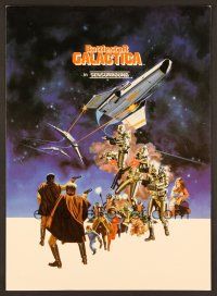 8c532 BATTLESTAR GALACTICA promo brochure '78 great sci-fi art by Robert Tanenbaum!
