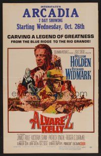 8c355 ALVAREZ KELLY WC '66 renegade adventurer William Holden & reckless Colonel Richard Widmark