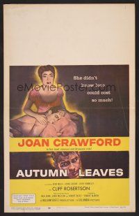 8c363 AUTUMN LEAVES WC '56 Cliff Robertson was young & eager and Joan Crawford was lonely!