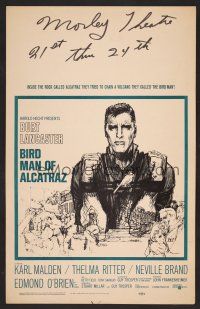 8c372 BIRDMAN OF ALCATRAZ WC '62 Burt Lancaster, the only art on this title by Bob Peak!