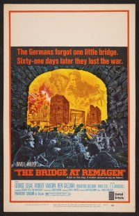 8c375 BRIDGE AT REMAGEN WC '69 George Segal, the Germans forgot 1 little bridge!