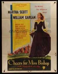 8d038 CHEERS FOR MISS BISHOP 2sh R47 teacher Martha Scott was the woman they whispered about!