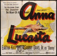 8d063 ANNA LUCASTA 6sh '59 different art Eartha Kitt & Sammy Davis Jr.!