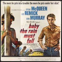 8d067 BABY THE RAIN MUST FALL 6sh '65 Steve McQueen gets in trouble & gets under Lee Remick's skin!