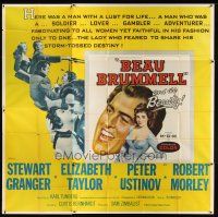 8d069 BEAU BRUMMELL 6sh '54 Elizabeth Taylor & Stewart Granger!