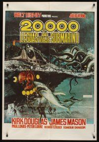 8d164 20,000 LEAGUES UNDER THE SEA Argentinean R70s Jules Verne classic, art of divers attacked!