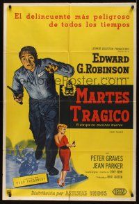 8d181 BLACK TUESDAY Argentinean '55 Peter Graves, sexy Jean Parker & ruthless Edward G Robinson!