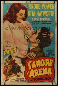8d183 BLOOD & SAND Argentinean '41 art of matador in action + Tyrone Power & Rita Hayworth!