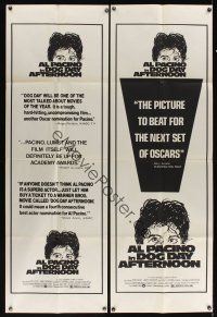 8d035 DOG DAY AFTERNOON 2 door panels '75 Al Pacino, Sidney Lumet bank robbery crime classic!