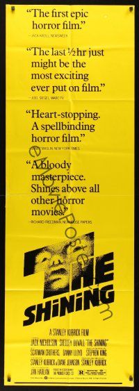 8d037 SHINING door panel '80 Stephen King & Stanley Kubrick horror masterpiece, Jack Nicholson