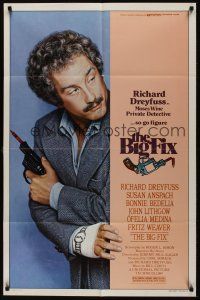 8e084 BIG FIX 1sh '78 great close image of detective Richard Dreyfuss with crayon in his gun!