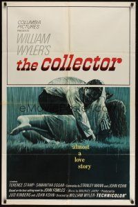 8e178 COLLECTOR 1sh '65 art of Terence Stamp & Samantha Eggar, William Wyler directed!