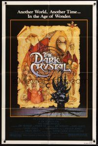 8e204 DARK CRYSTAL 1sh '82 Jim Henson & Frank Oz, Richard Amsel fantasy art!