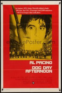 8e243 DOG DAY AFTERNOON style B int'l 1sh '75 Al Pacino, Sidney Lumet bank robbery crime classic!