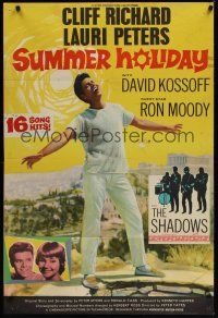 8e841 SUMMER HOLIDAY English 1sh '63 Cliff Richard, Lauri Peters, The Shadows!