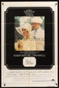 8e358 GREAT GATSBY 1sh '74 Robert Redford, Mia Farrow, from F. Scott Fitzgerald novel!