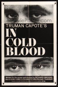 8e430 IN COLD BLOOD 1sh '67 Richard Brooks directed, Robert Blake, from Truman Capote novel!