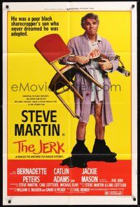 8e459 JERK style B 1sh '79 wacky Steve Martin is the son of a poor black sharecropper!