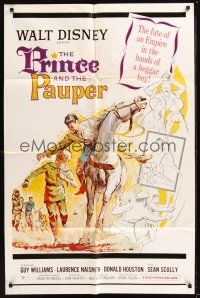 8e684 PRINCE & THE PAUPER: THE PAUPER KING 1sh '65 Don Chaffey, art of child & man on horseback!