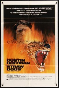 8e834 STRAW DOGS style D 1sh '72 directed by Sam Peckinpah, Dustin Hoffman!