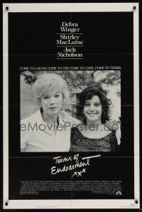 8e873 TERMS OF ENDEARMENT 1sh '83 great close up of Shirley MacLaine & Debra Winger!