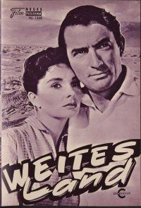 8g440 BIG COUNTRY Austrian program '59 Gregory Peck, Charlton Heston, William Wyler, different!