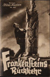 8g076 BRIDE OF FRANKENSTEIN Austrian program '35 different images of Boris Karloff as the monster!