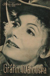8g084 CONQUEST Austrian program '38 Greta Garbo as Marie Walewska, Charles Boyer as Napoleon!