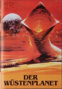 8g461 DUNE Austrian program '84 David Lynch sci-fi epic, Sting, cool different worm artwork!