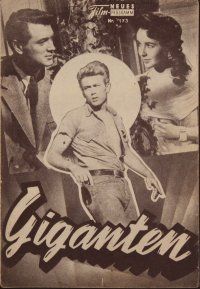 8g470 GIANT Austrian program '56 James Dean, Liz Taylor, Rock Hudson, George Stevens, different!