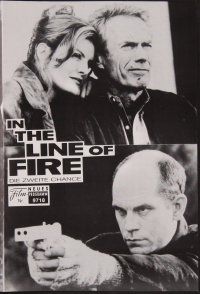 8g482 IN THE LINE OF FIRE Austrian program '93 Wolfgang Petersen, Clint Eastwood, Malkovich, Russo