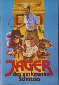 8g512 RAIDERS OF THE LOST ARK Austrian program '81 Harrison Ford, great different images + art!