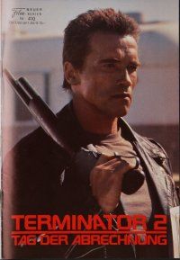 8g532 TERMINATOR 2 Austrian program '91 different images of cyborg Arnold Schwarzenegger!