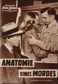 8g172 ANATOMY OF A MURDER German program '59 Otto Preminger, Stewart, Remick, different images!