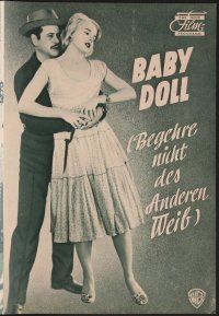 8g177 BABY DOLL German program '57 Elia Kazan, different images of troubled teen Carroll Baker!