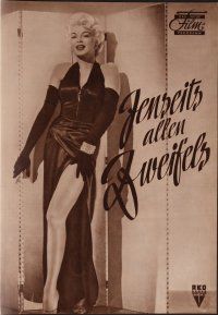 8g181 BEYOND A REASONABLE DOUBT German program '57 Fritz Lang, Andrews, Fontaine, Barbara Nichols