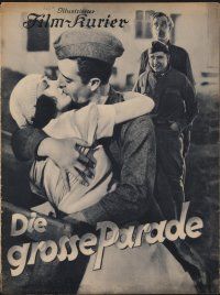 8g010 BIG PARADE German program '27 King Vidor's WWI epic, John Gilbert becomes a man during war!