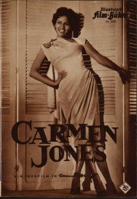 8g203 CARMEN JONES Film-Buhne German program '56 sexy Dorothy Dandridge & Belafonte, different!