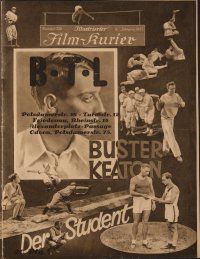 8g022 COLLEGE German program '27 many different images of athlete Buster Keaton, comedy classic!