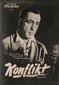 8g211 CONFLICT German program '50 different images of Humphrey Bogart. Alexis Smith & Greenstreet!